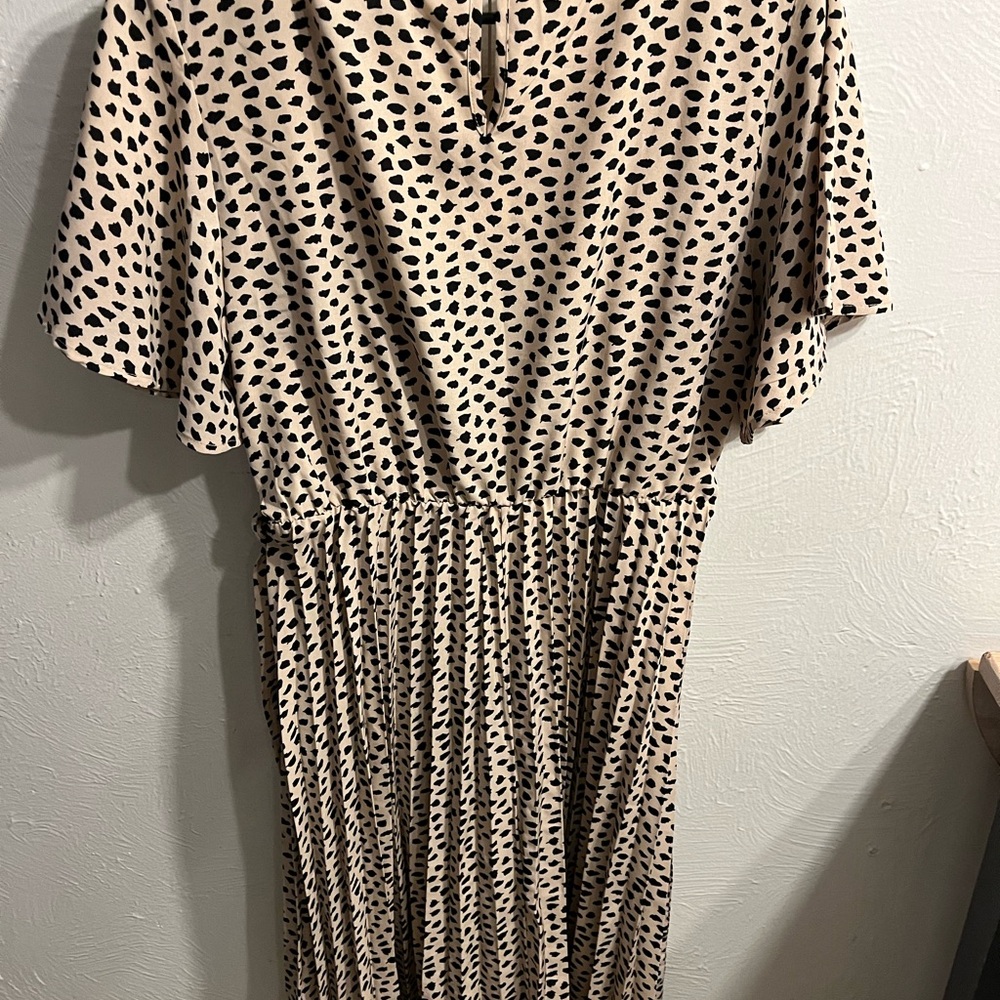 Cream Dolman Sleeve V-Neck Sundress